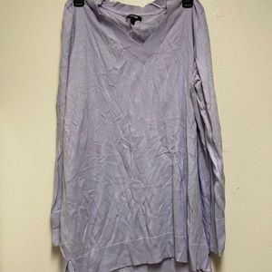 APT 9 lilac color light weight long sleeve sweater Xl